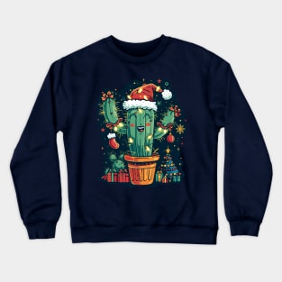 Christmas cactus Crewneck Sweatshirt
